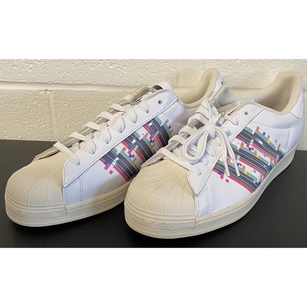 Adidas Superstar "Gaming Pack" Men's Retro Sneakers H05143 White Men's 13